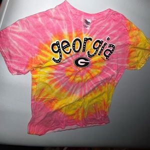 Tie dye Georgia t shirt